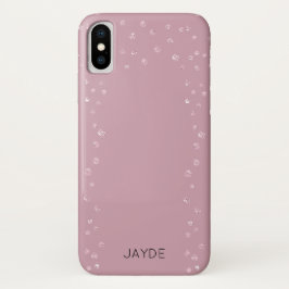 Funda Para iPhone X Estuche Rubor Crystal Confetti para teléfono móvil