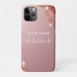 Funda Para iPhone 11 Pro Estuche Rubor Rosa Gold Personalized iPad - Person