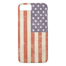 Estuche Rustic American Flag para iPhone
