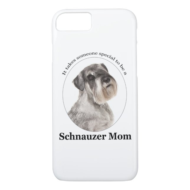 Funda De Case-Mate Para iPhone Estuche Schnauzer Mom Smart Phone (Reverso)