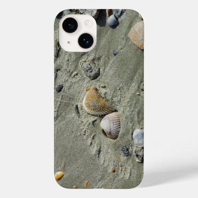 Funda De Case-Mate Para iPhone Estuche Seashells Y Sand iPhone (Reverso )