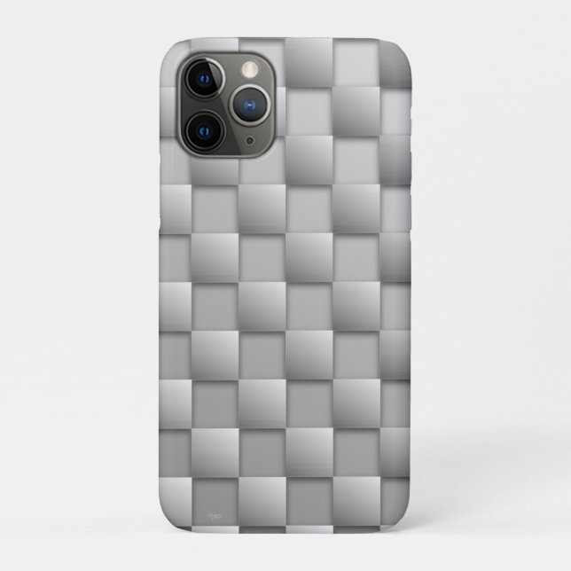 Funda De Case-Mate Para iPhone Estuche Silver Checkers para iPhone Funda-Mate (Reverso)