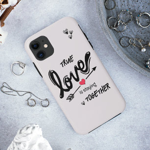 Funda Para iPhone 11 Estuche simple para iPhone de texto de amor verdad