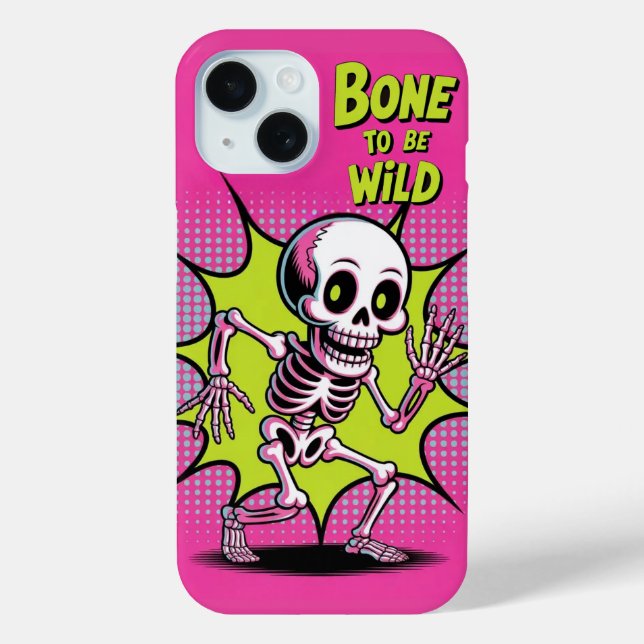 Funda De Case-Mate Para iPhone Estuche Skeleton Bone To Be Wild iPhone / iPad (Reverso )