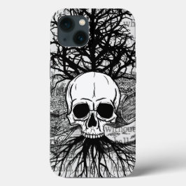 Funda Para iPhone 13 Estuche Skull & Books para iPhone Funda-Mate