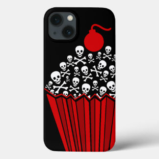 Funda Para iPhone 13 Estuche Skull Cupcake Funda-Mate para iPhone