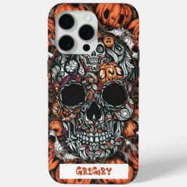 Funda Para iPhone 15 Pro Max Estuche Skull & Pumpkin para iPhone