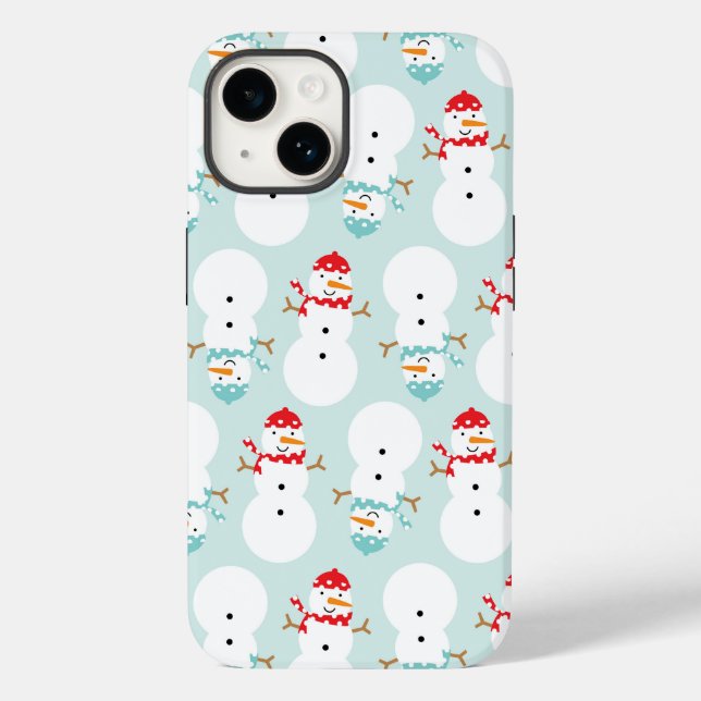 Funda De Case-Mate Para iPhone Estuche Snowman Phone (Reverso )