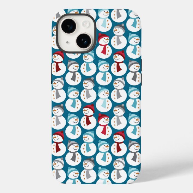 Funda De Case-Mate Para iPhone Estuche Snowman Phone (Reverso )