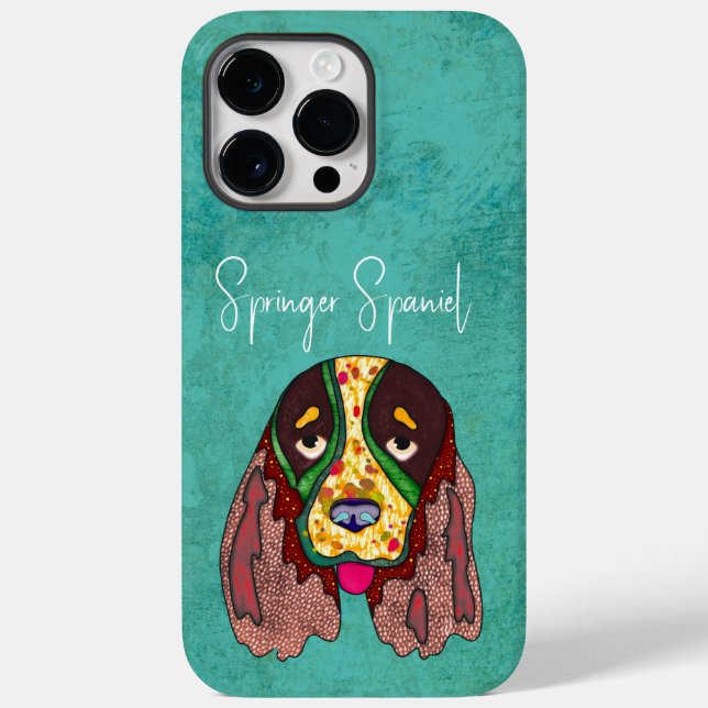 Funda De Case-Mate Para iPhone Estuche Springer Spaniel Ugly Face Funda-Mate para (Reverso )