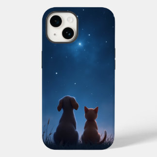 Funda Para iPhone 14 De Case-Mate Estuche Stargazing Puppy & Kitten para iPhone