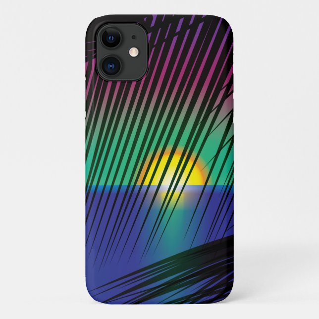 Funda De Case-Mate Para iPhone Estuche Sunset Palm iPhone / iPad (Reverso)