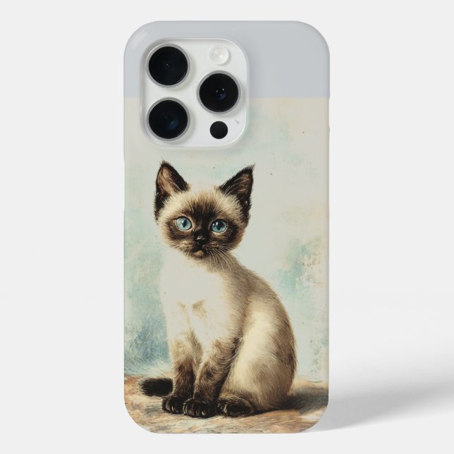 Funda De Case-Mate Para iPhone Estuche Sweet Siamese Kitten para iPhone / iPad (Reverso )