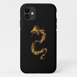 Funda Para iPhone 11 Estuche Tribal Gold Dragon Fantasy Art iPhone