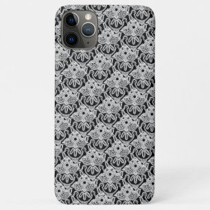 Funda Para iPhone 11 Pro Max Estuche tribal para iPhone negro, blanco y gris