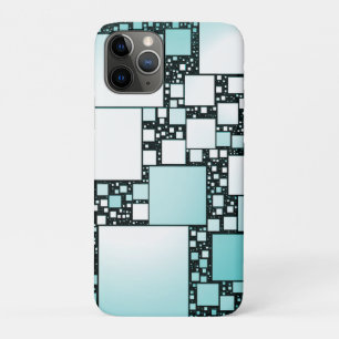 Funda Para iPhone 11 Pro Estuche Turquoise Squared para iPhone / iPad