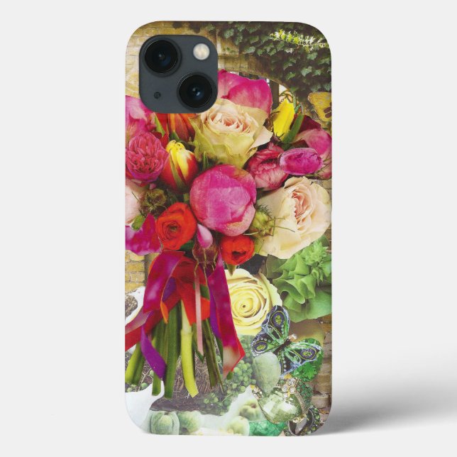 Funda De Case-Mate Para iPhone Estuche Vibrante Floral para teléfono celular (Reverso)