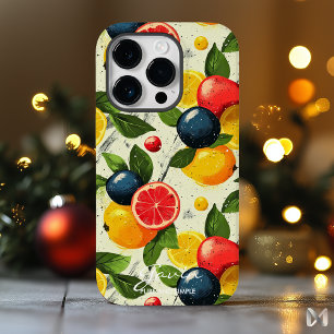 Funda Para iPhone 14 Pro De Case-Mate Estuche Vibrante para teléfono de frutas de cítric