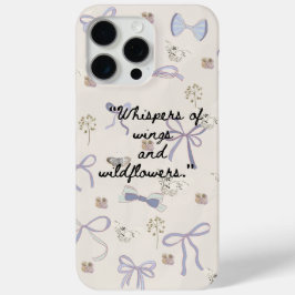 Funda Para iPhone 15 Pro Max Estuche Vintage Floral Butterfly