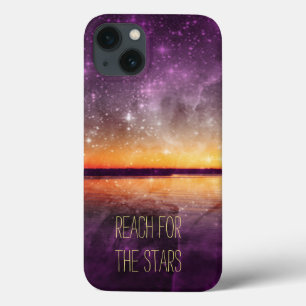Funda Para iPhone 13 Estuche Violet Stars Y Sunset Lake iPad