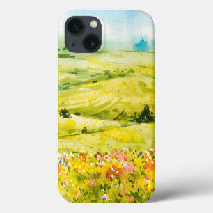 Funda Para iPhone 13 Estuche Watercolor Field Wildflowers para iPhone /