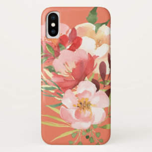 Funda Para iPhone X Estuche Watercolor Floral Bouquet para iPhone / iP