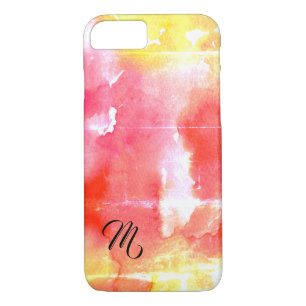 Funda Para iPhone 8/7 Estuche Watercolor Magic Monogram Art para iPhone