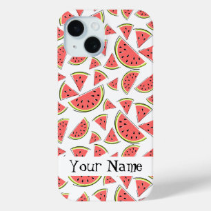 Funda Para iPhone 15 Estuche Watermelon 'Name' Multi iPhone
