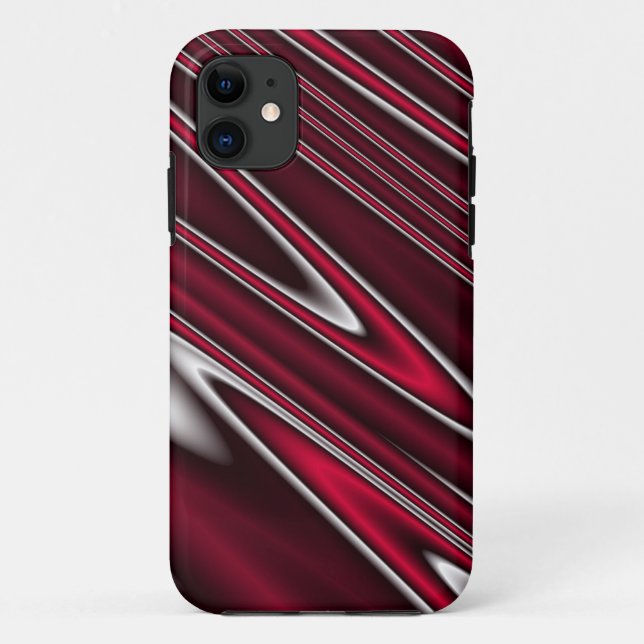 Funda De Case-Mate Para iPhone Estuche Wavy Red iPhone (Reverso)