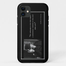 Funda Para iPhone 11 Estuche Winston Churchill Phone - Cita 12 - Negro