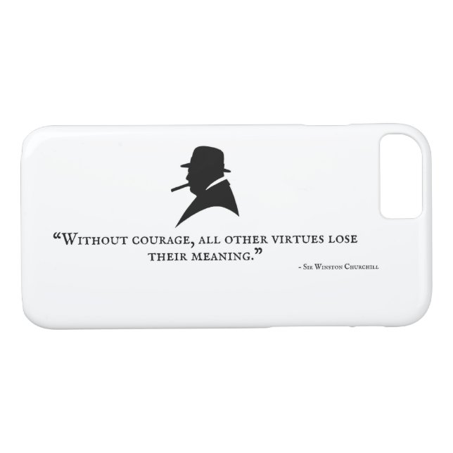 Funda De Case-Mate Para iPhone Estuche Winston Churchill Phone - Cita 14 (Reverso (horizontal))