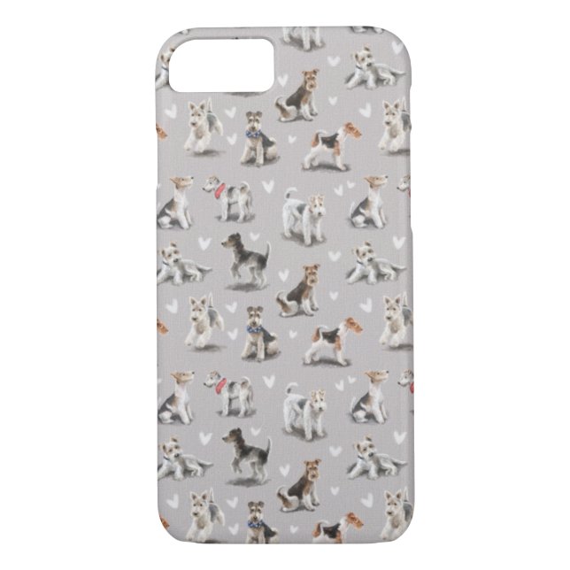 Funda De Case-Mate Para iPhone Estuche Wire Haired Fox Terrier para iPhone (Reverso)