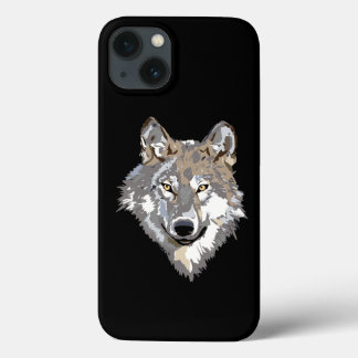 Funda Para iPhone 13 Estuche Wolf face Phone