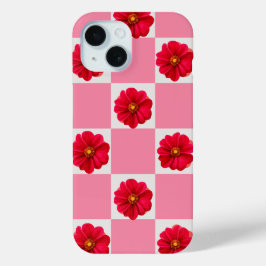 Funda Para iPhone 15 Estuches cortos de teléfono floral