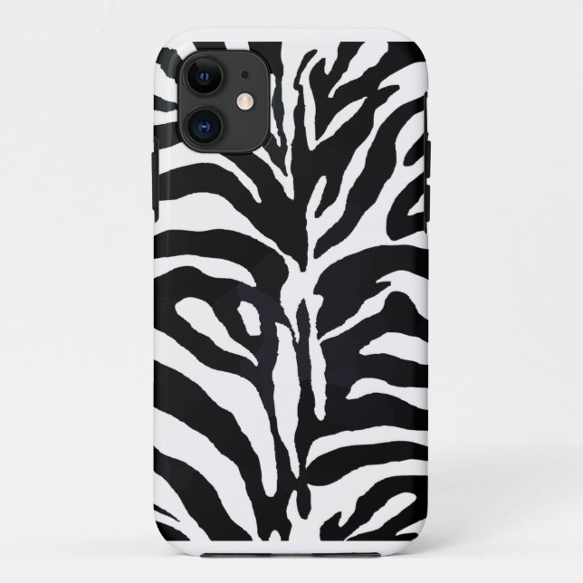 Funda De Case-Mate Para iPhone Estuches de iphone con rayas de cebra (Reverso)