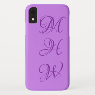 Funda Para iPhone XR estuches de monograma y teléfono a color para pers