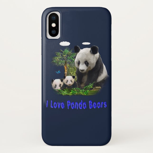 Funda De Case-Mate Para iPhone Estuches de teléfono I Panda Bear (Reverso)