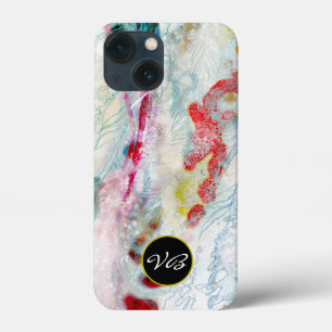 Funda Para iPhone 13 Mini Estuches de teléfono Monograma de heladas psicodél