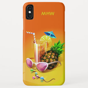 Funda Para iPhone XS Max Estuches de teléfono monograma de personalizado de