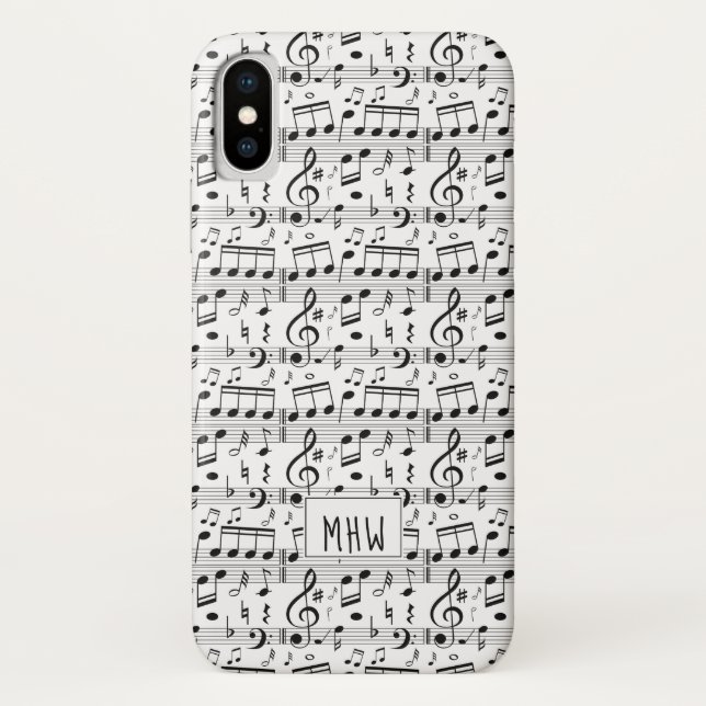 Funda De Case-Mate Para iPhone Estuches de teléfono monograma de personalizado de (Reverso)