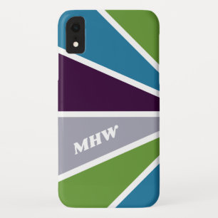 Funda Para iPhone XR Estuches de teléfono monograma de personalizado de