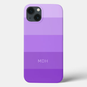 Funda Para iPhone 13 Estuches de teléfono monograma de tiras de persona