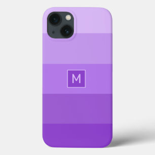 Funda Para iPhone 13 Estuches de teléfono monograma de tiras de persona