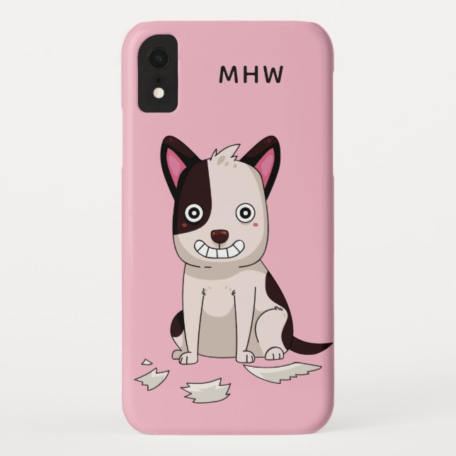 Funda De Case-Mate Para iPhone Estuches graciosos de personalizado de perro con m (Reverso)