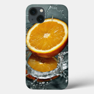 Funda Para iPhone 13 estuches para iPad naranja Splash