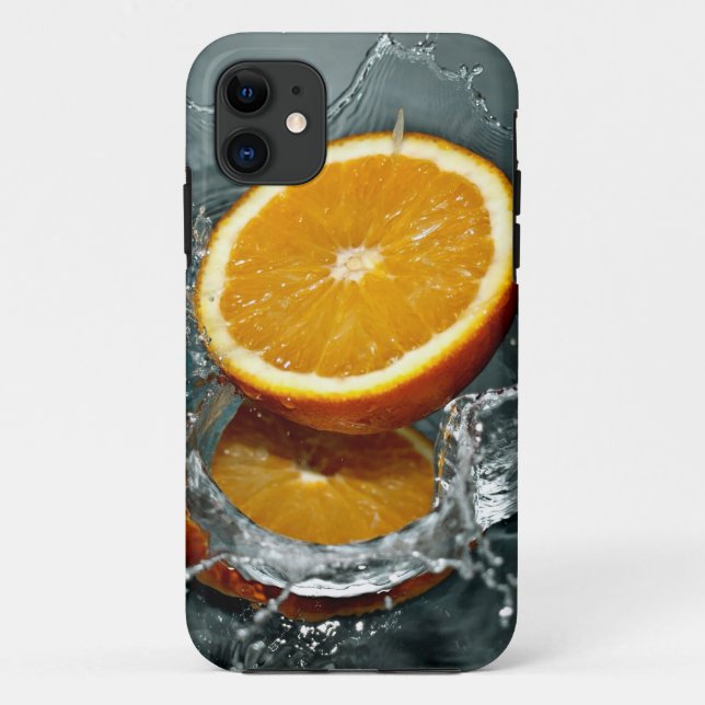 Funda De Case-Mate Para iPhone Estuches para iPhone de naranja Splash (Reverso)