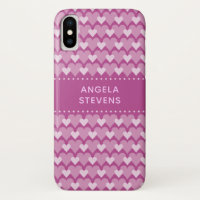 Estuches telefónicos de los corazones rosados