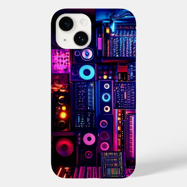 Funda De Case-Mate Para iPhone Estudio de Música (Reverso )