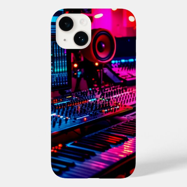 Funda De Case-Mate Para iPhone Estudio de Música en Casa (Reverso )