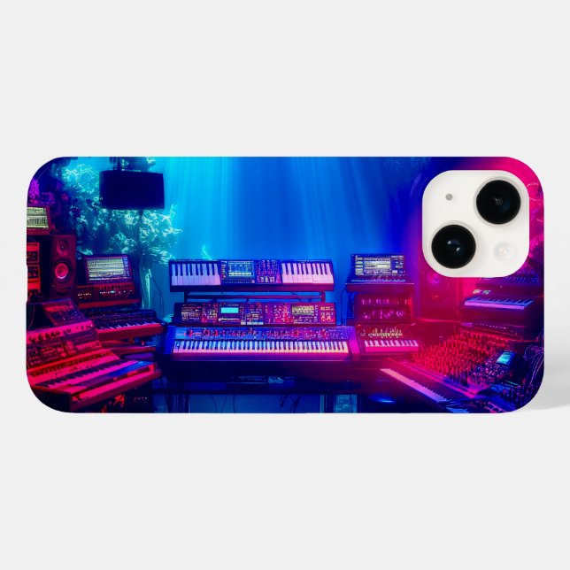 Funda De Case-Mate Para iPhone Estudio de música subacuática (Reverso  (Horizontal))